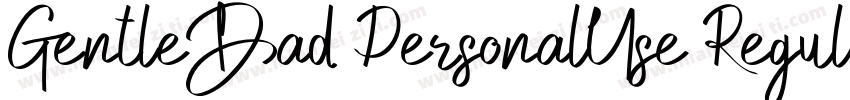 GentleDad PersonalUse Regular字体转换